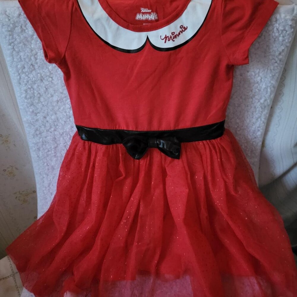 "DISNEY JUNIOR MINNIE" LITTLE GIRL SPARKLING TUTU DRESS - SIZE 4T